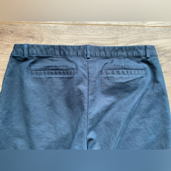 Michael Kors navy blue trousers pants with gold details 97% cotton - Picture 7 of 12